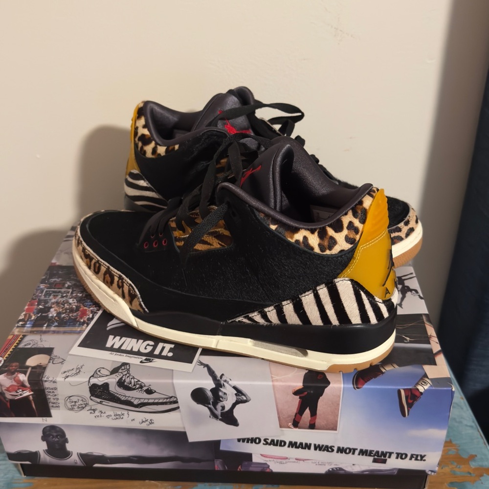 Jordan 3 Animal Instinct size 10 like new